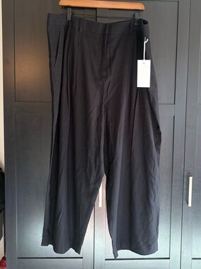 New Hudson North Linen Blend Trouser Pants Black